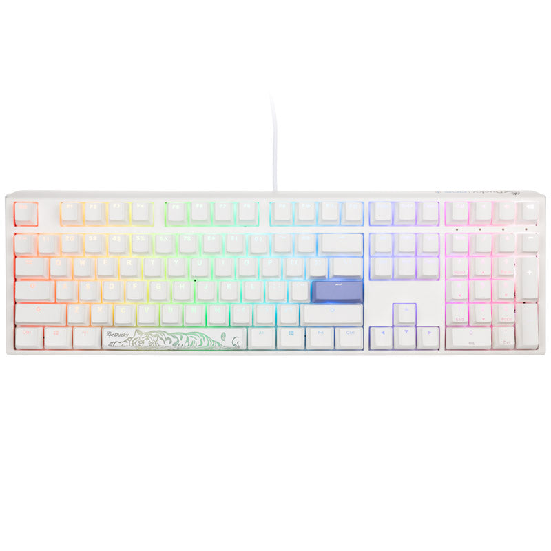 Ducky One 3 Classic Pure White Gaming Tastatur, RGB LED - MX-Black (US)