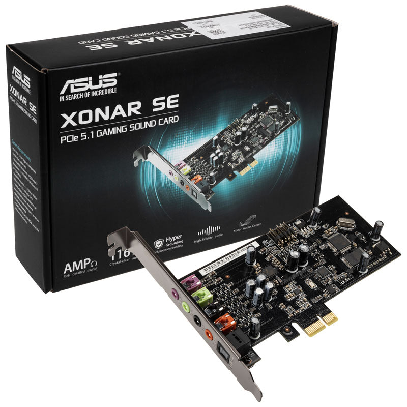 ASUS Xonar SE Soundkarte, 5.1 Channel Surround, PCI-E x1