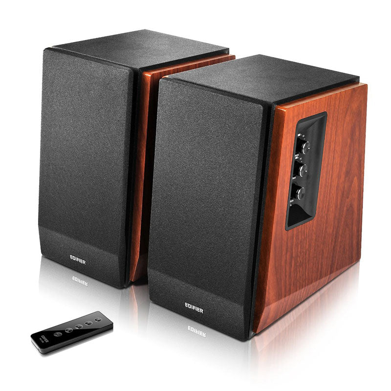 Edifier R1700BT 2.0 Bluetooth Regallautsprecher (Paar) - schwarz/braun