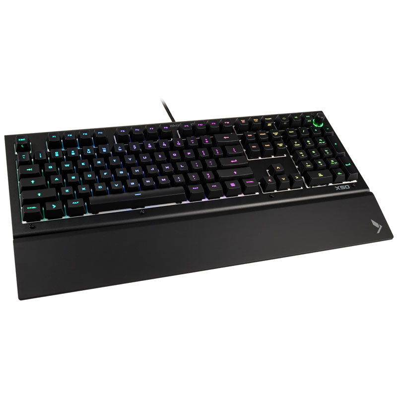 Das Keyboard X50Q, US Layout, Omron Gamma Zulu Switches - schwarz