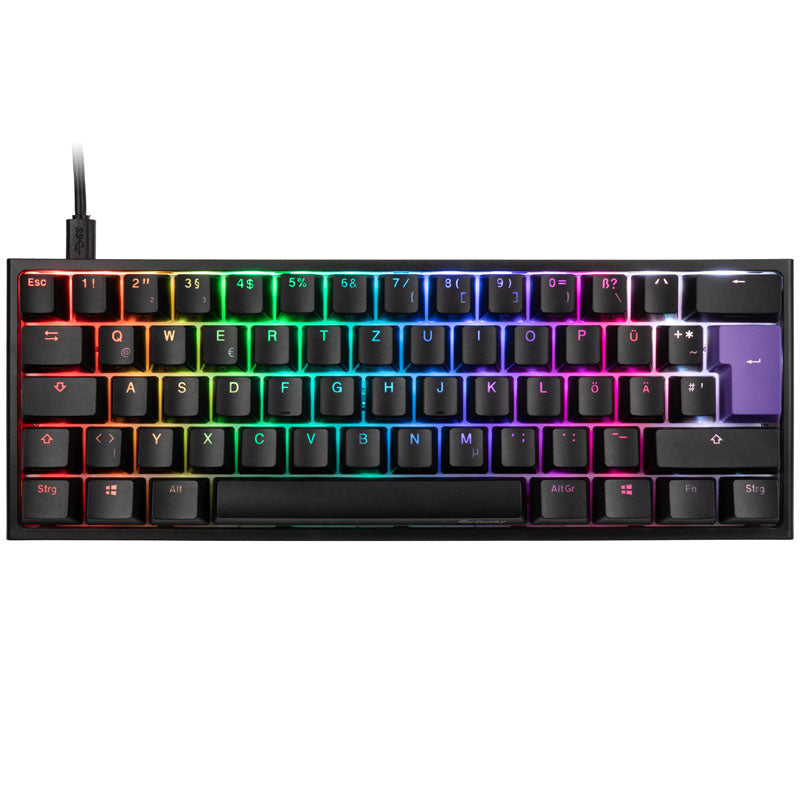 Ducky One 2 Mini Gaming Tastatur, MX-Brown, RGB-LED, schwarz