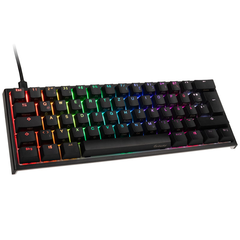 Ducky One 2 Mini Gaming Tastatur, MX-Red, RGB-LED, schwarz