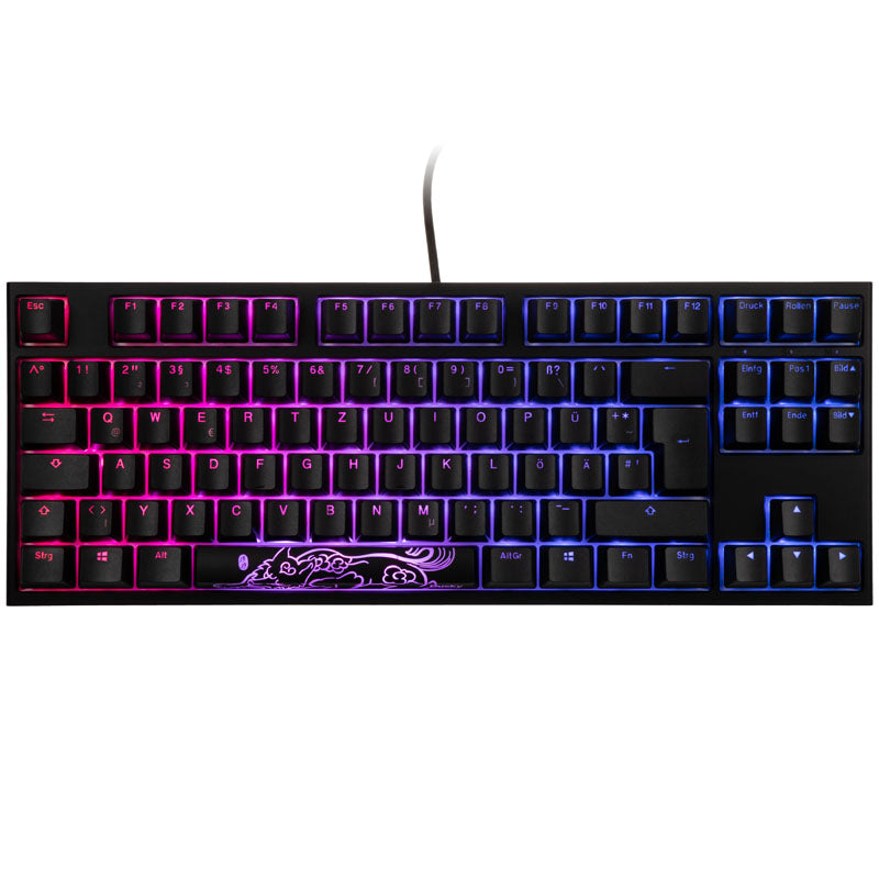 Ducky One 2 TKL PBT Gaming Tastatur, MX-Black, RGB LED - schwarz