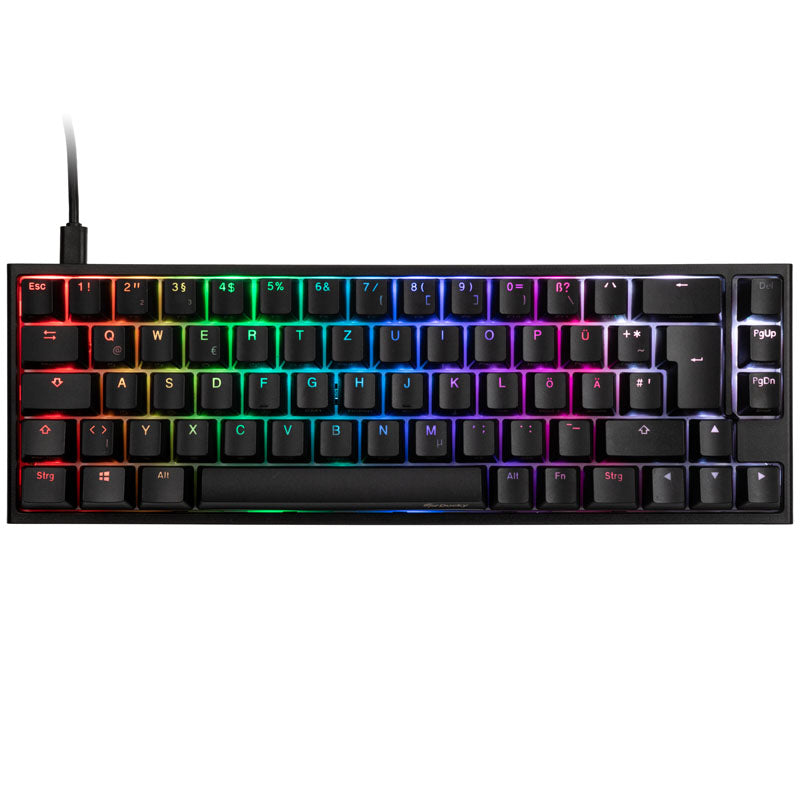 Ducky One 2 SF Gaming Tastatur, MX-Blue, RGB LED - schwarz