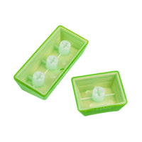 Ducky Rubber Keycap Set, 31 Tasten, Double-Shot, gummiert, für Backlight - grün