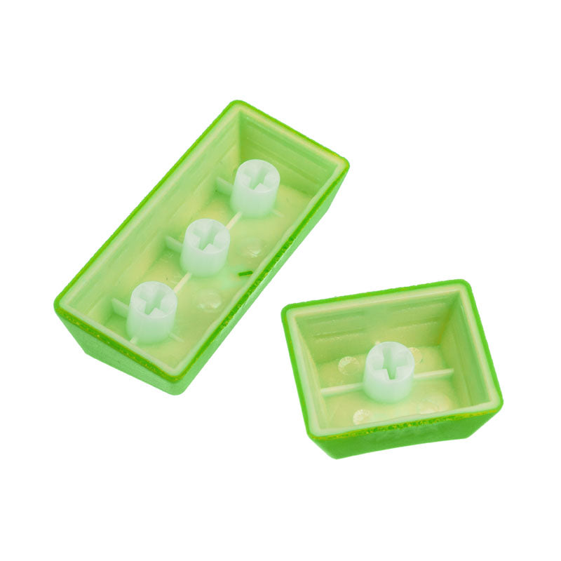 Ducky Rubber Keycap Set, 31 Tasten, Double-Shot, gummiert, für Backlight - grün