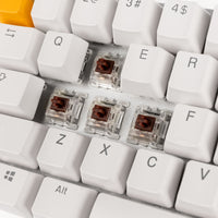 Glorious GMMK Compact White Ice Edition - Gateron-Brown, US-Layout