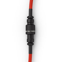 Glorious Coiled Cable Crimson Red, USB-C auf USB-A Spiralkabel - 1,37m, rot/schwarz