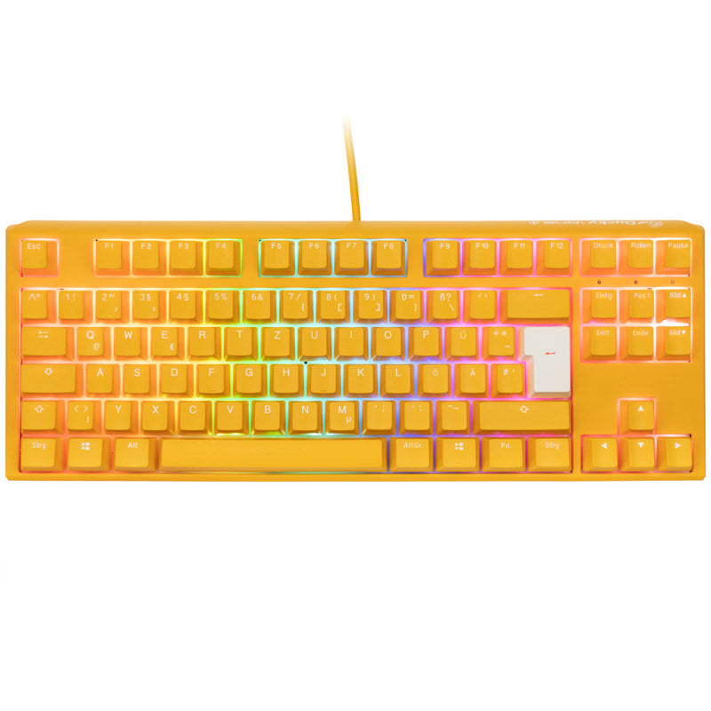 Ducky One 3 Yellow TKL Gaming Tastatur, RGB LED - MX-Red