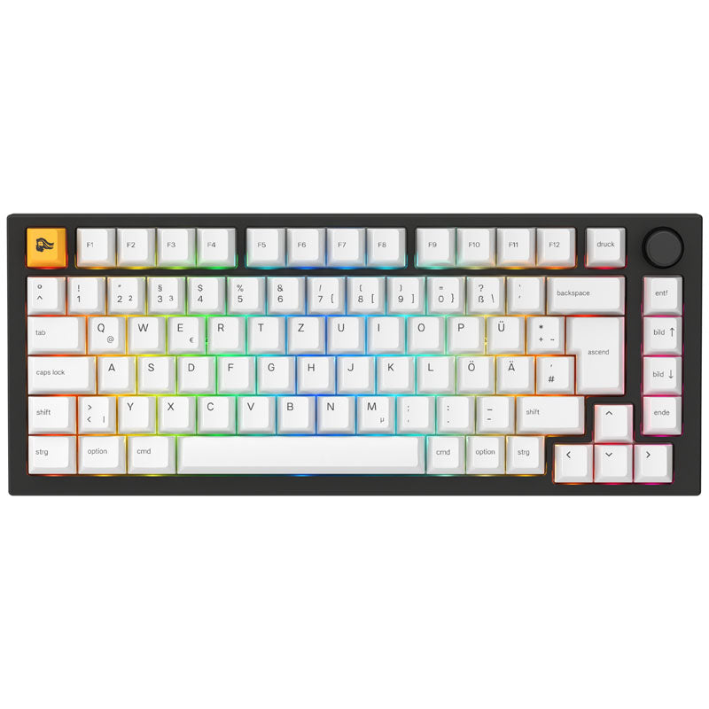 Glorious GMMK Pro Black Slate 75% TKL Tastatur - Pre built, ISO DE-Layout - schwarz