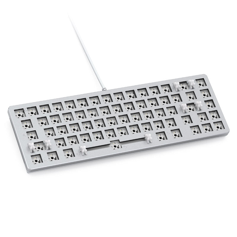 Glorious GMMK 2 Compact Tastatur - Barebone, ANSI-Layout, weiß