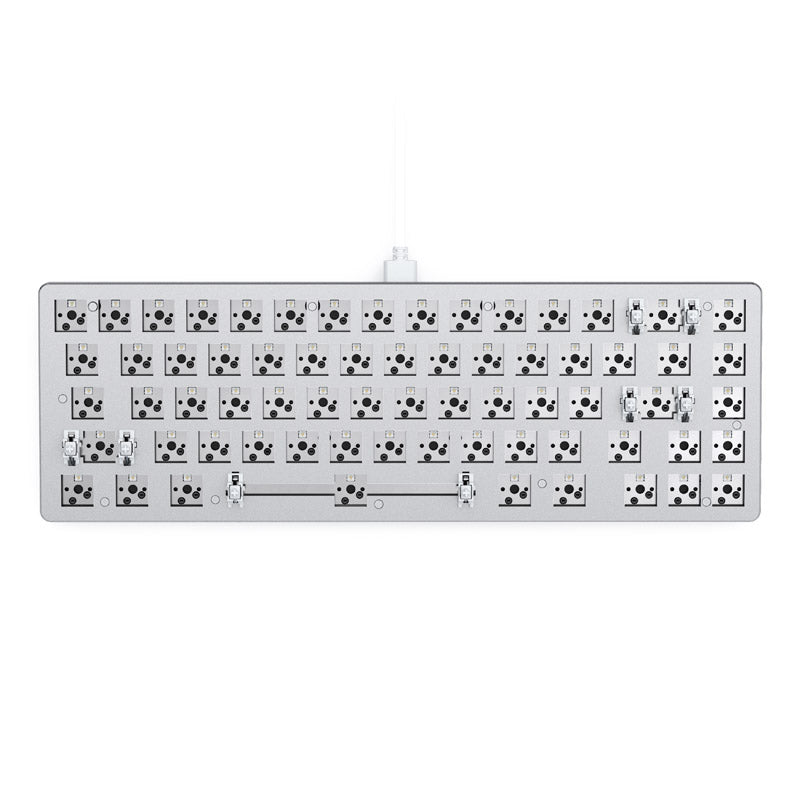 Glorious GMMK 2 Compact Tastatur - Barebone, ANSI-Layout, weiß
