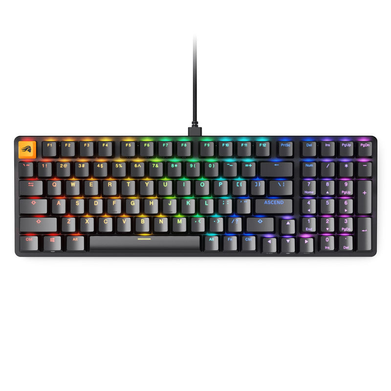 Glorious GMMK 2 Full-Size Tastatur - Fox Switches, US-Layout, schwarz
