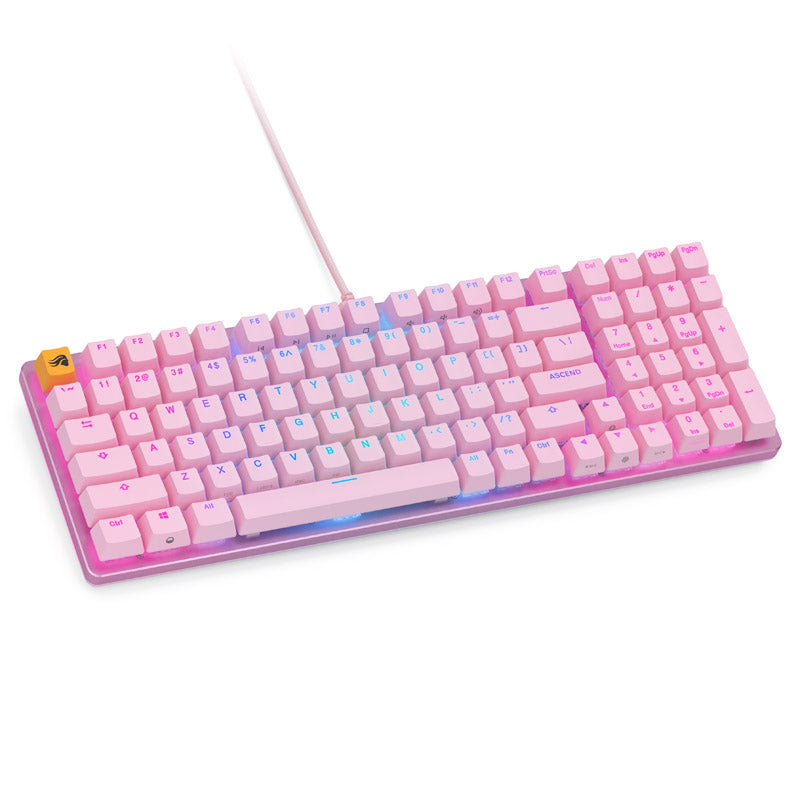 Glorious GMMK 2 Full-Size Tastatur - Fox Switches, ANSI-Layout, pink