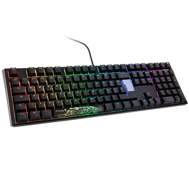 Ducky One 3 Classic Black/White Gaming Tastatur, RGB LED - MX-Red