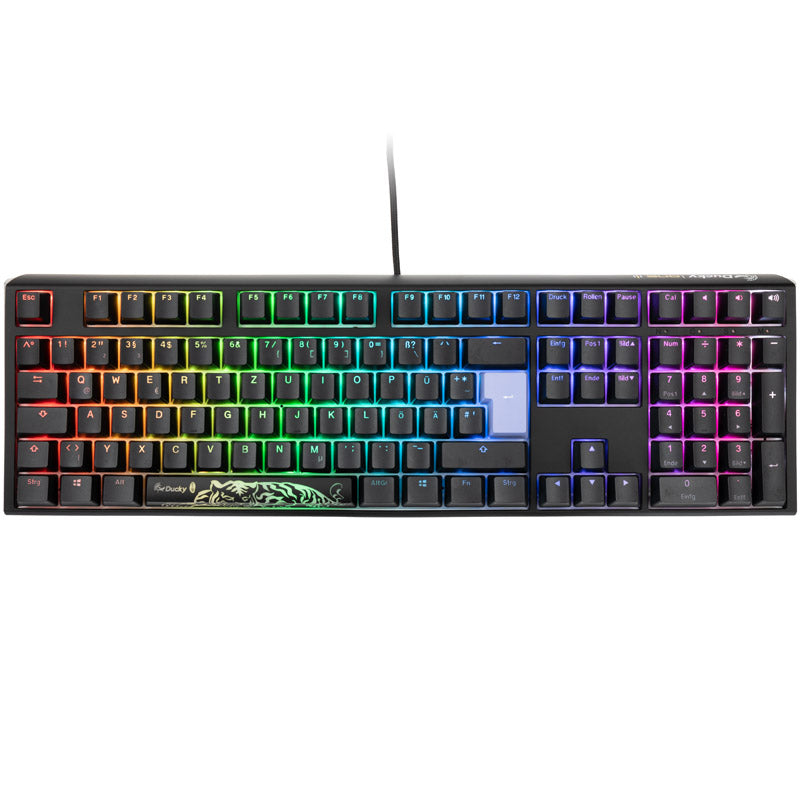 Ducky One 3 Classic Black/White Gaming Tastatur, RGB LED - MX-Red