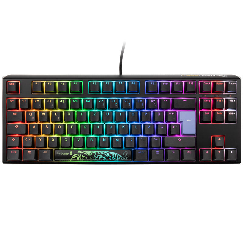Ducky One 3 Classic Black/White TKL Gaming Tastatur, RGB LED - MX-Speed-Silver