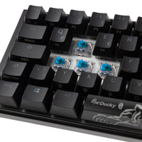 Ducky One 3 Classic Black/White SF Gaming Tastatur, RGB LED - MX-Blue