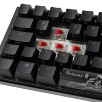 Ducky One 3 Classic Black/White SF Gaming Tastatur, RGB LED - MX-Red