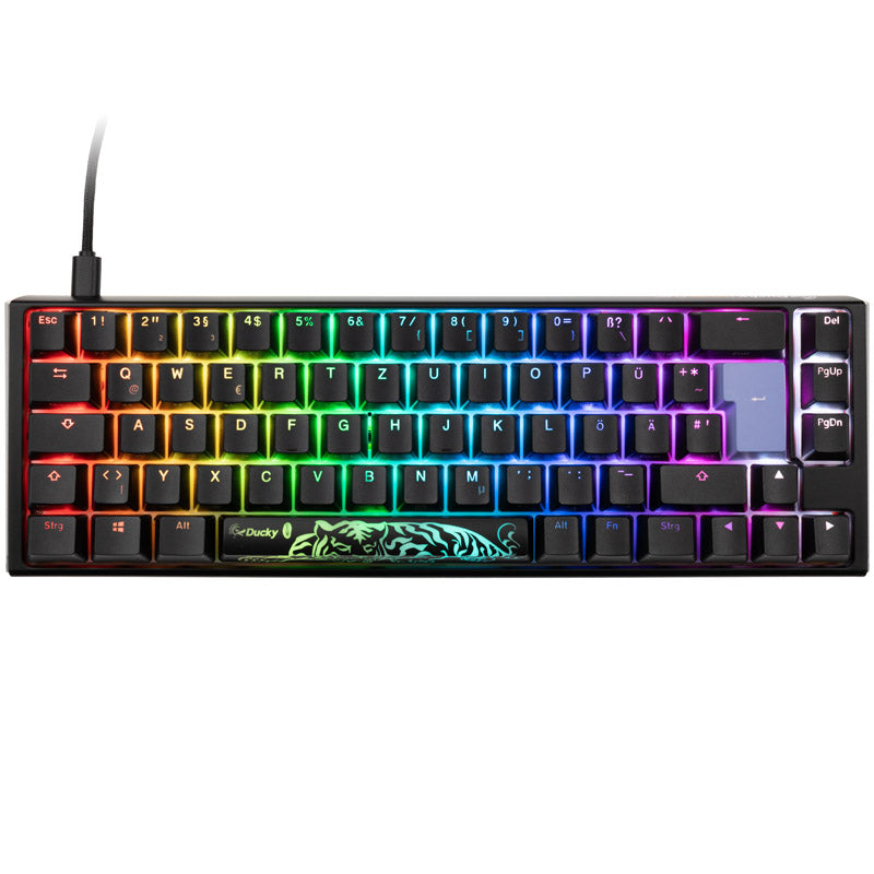 Ducky One 3 Classic Black/White SF Gaming Tastatur, RGB LED - MX-Silent-Red