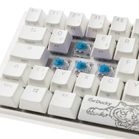 Ducky One 3 Classic Pure White SF Gaming Tastatur, RGB LED - MX-Blue