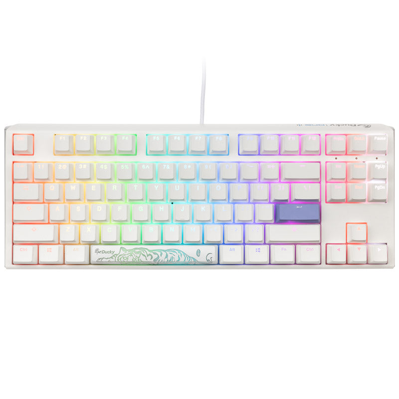 Ducky One 3 Classic Pure White TKL Gaming Tastatur, RGB LED - MX-Black (US)