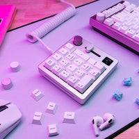 Glorious GMMK Wireless Numpad - Fox Switches, grau/weiß