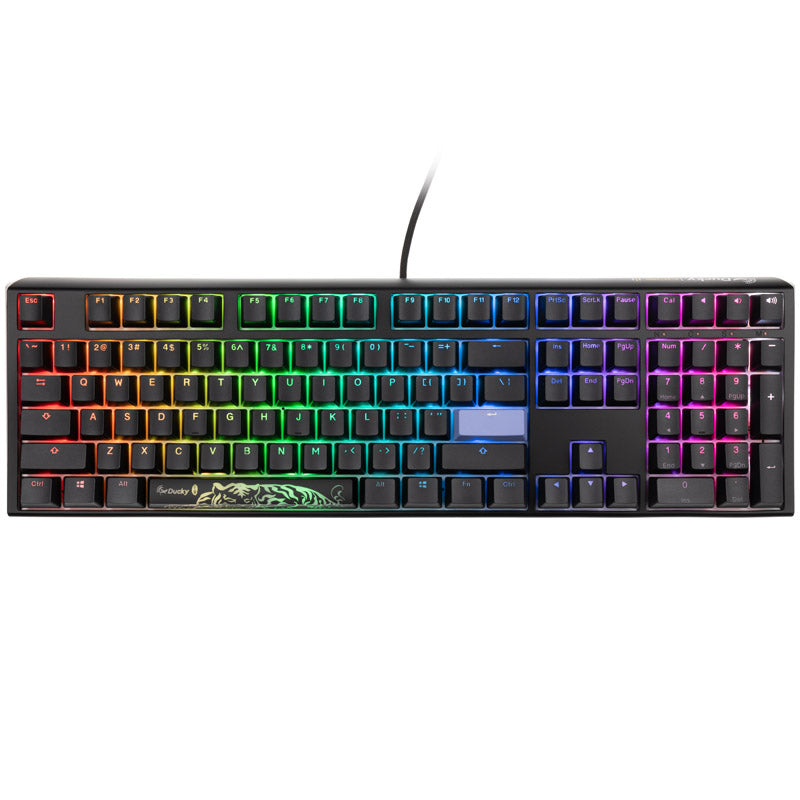 Ducky One 3 Classic Black/White Gaming Tastatur, RGB LED - MX-Blue (US)