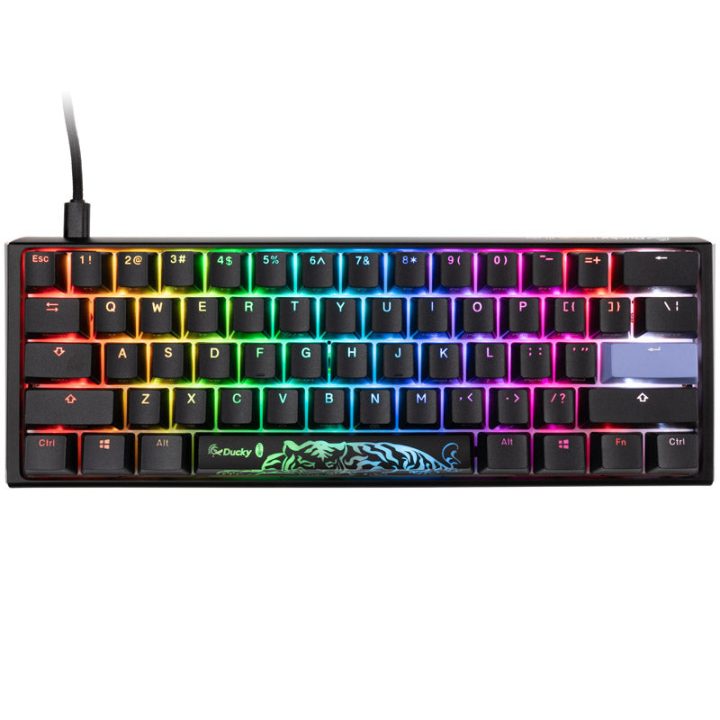 Ducky One 3 Classic Black/White Mini Gaming Tastatur, RGB LED - MX-Speed-Silver (US)