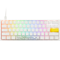 Ducky One 2 Pro Mini White Edition Gaming Tastatur, RGB LED - Kailh Brown (US)