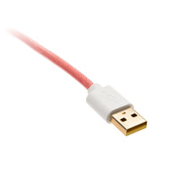 Ducky Premicord Apple Red Spiralkabel, USB Typ C auf Typ A - 1,8m