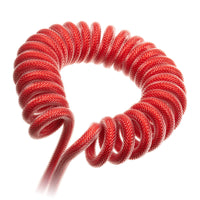 Ducky Premicord Apple Red Spiralkabel, USB Typ C auf Typ A - 1,8m