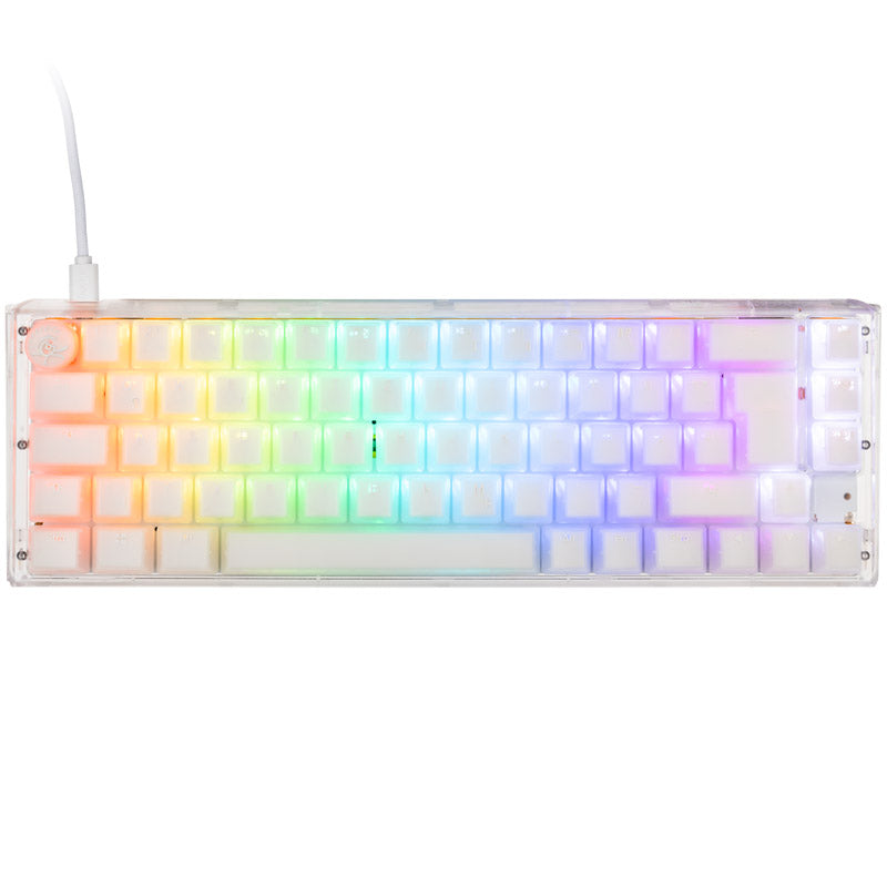 Ducky One 3 Aura White SF Gaming Tastatur, RGB LED - MX-Speed-Silver