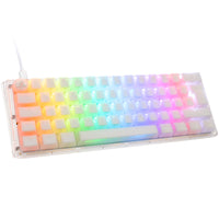 Ducky One 3 Aura White Mini Gaming Tastatur, RGB LED - MX-Red