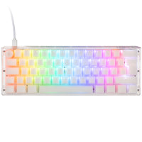 Ducky One 3 Aura White Mini Gaming Tastatur, RGB LED - MX-Red