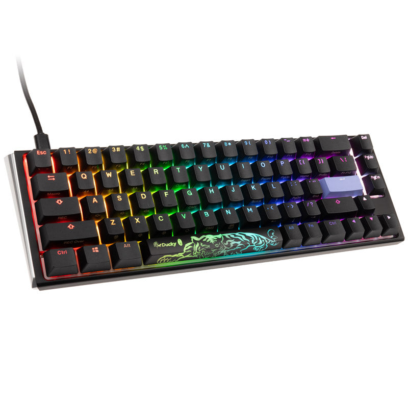 Ducky One 3 Classic Black/White SF Gaming Tastatur, RGB LED - MX-Brown (US)
