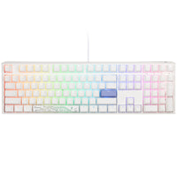 Ducky One 3 Classic Pure White Gaming Tastatur, RGB LED - MX-Blue (US)