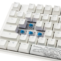 Ducky One 3 Classic Pure White Gaming Tastatur, RGB LED - MX-Blue (US)