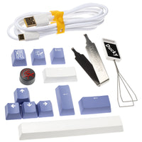 Ducky One 3 Classic Pure White Gaming Tastatur, RGB LED - MX-Blue (US)