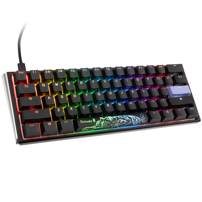 Ducky One 3 Classic Black/White Mini Gaming Tastatur, RGB LED - MX-Red (US)