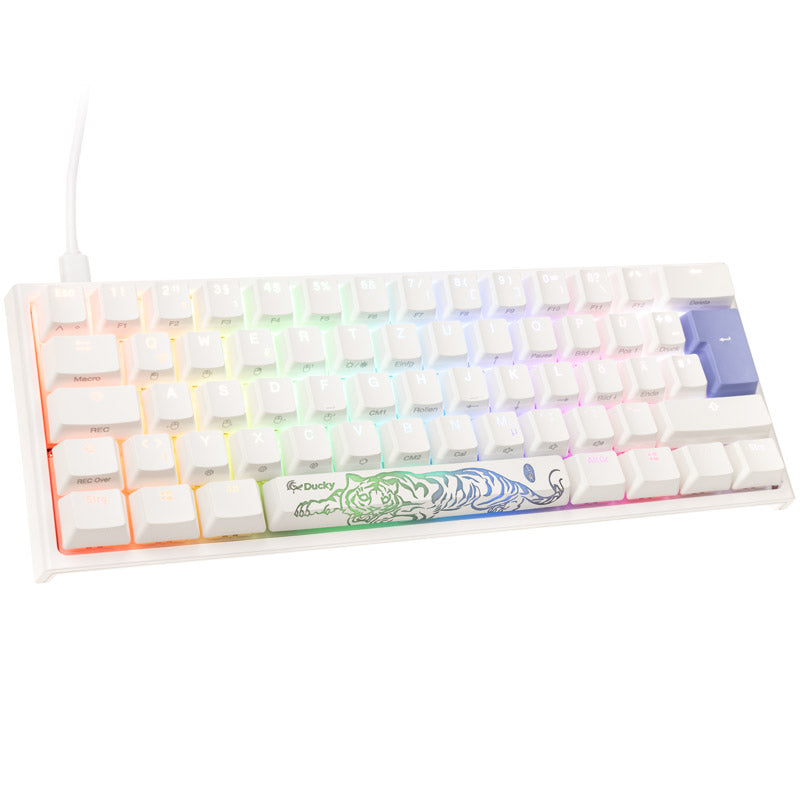 Ducky One 2 Pro Mini White Edition Gaming Tastatur, RGB LED - Kailh Brown