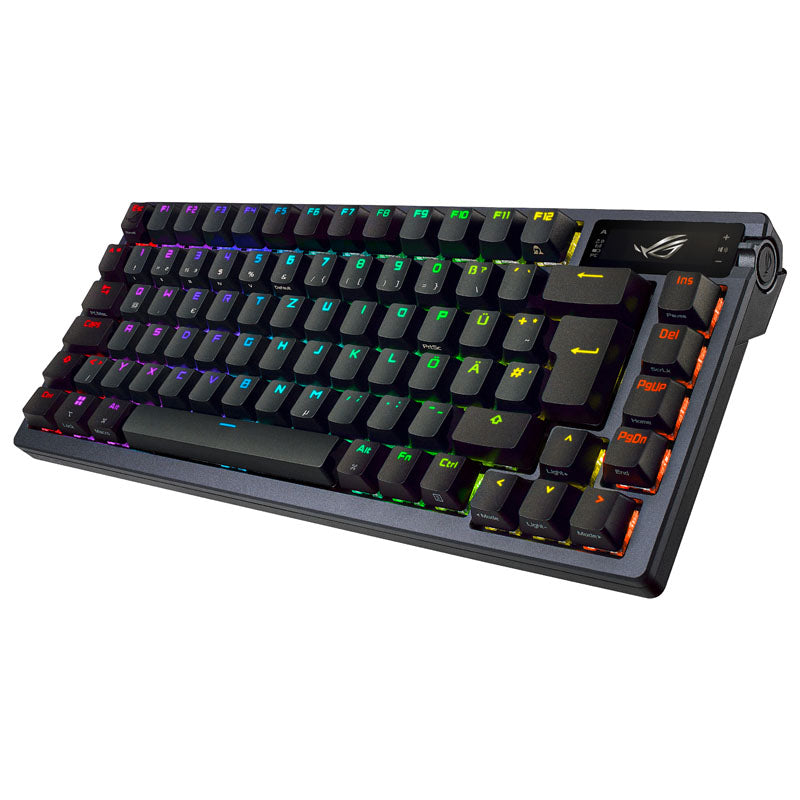 ASUS ROG Azoth Wireless Gaming Tastatur, PBT, ROG NX RED, USB/Bluetooth, DE