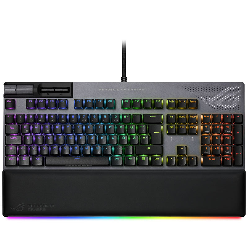 ASUS ROG Strix Flare II Animate Gaming Tastatur, PBT - ROG RX, schwarz
