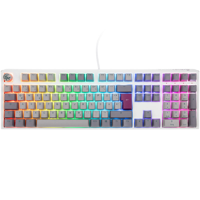 Ducky One 3 Mist Grey Gaming Tastatur, RGB LED - MX-Brown
