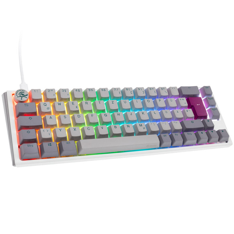 Ducky One 3 Mist Grey SF Gaming Tastatur, RGB LED - MX-Red