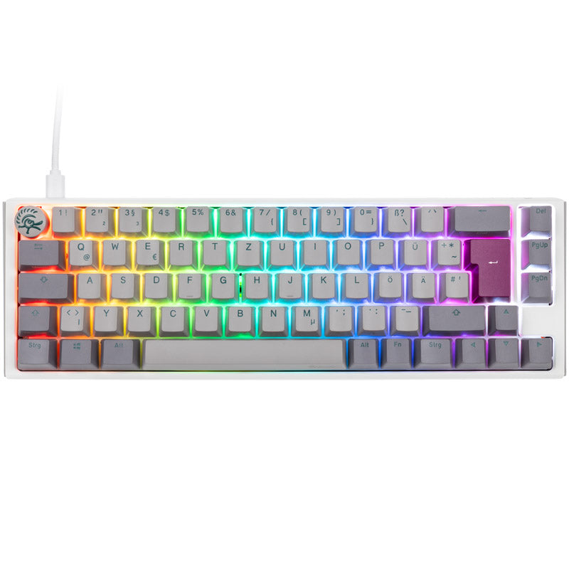 Ducky One 3 Mist Grey SF Gaming Tastatur, RGB LED - MX-Red