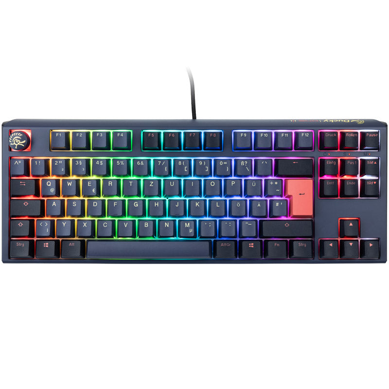 Ducky One 3 Cosmic Blue TKL Gaming Tastatur, RGB LED - MX-Silent-Red