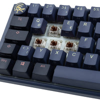 Ducky One 3 Cosmic Blue SF Gaming Tastatur, RGB LED - MX-Brown