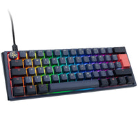 Ducky One 3 Cosmic Blue Mini Gaming Tastatur, RGB LED - MX-Red