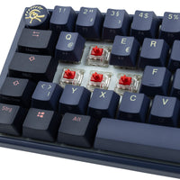 Ducky One 3 Cosmic Blue Mini Gaming Tastatur, RGB LED - MX-Red